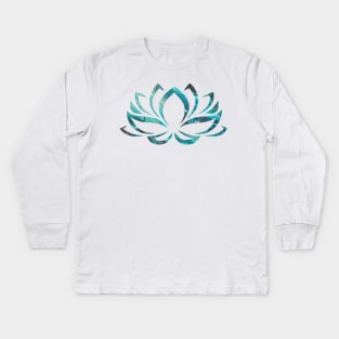 Abstract - Lotus Flower Kids Long Sleeve T-Shirt